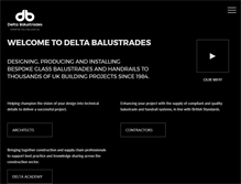 Tablet Screenshot of deltabalustrades.com